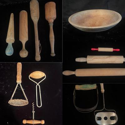 Old Fashioned Wooden Kitchen Utensils (BS-MG)
