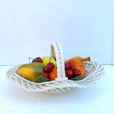 178 Italian Pottery Fruit Basket