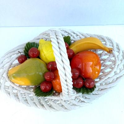 178 Italian Pottery Fruit Basket