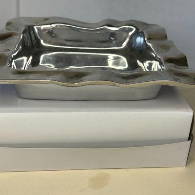 Vintage Inspired Beatrice Ball Silver Napkin Holder - Good Condition