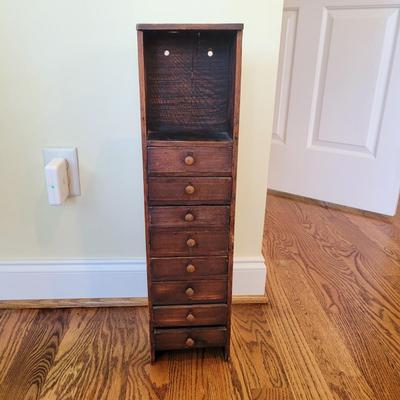 Narrow Eight Drawer Apothecary Cabinet (SR-CE)
