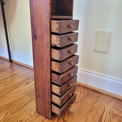 Narrow Eight Drawer Apothecary Cabinet (SR-CE)