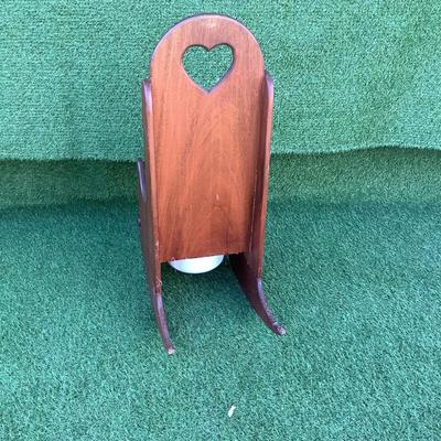 185 Vintage Wooden Children's Potty Rocking Chair