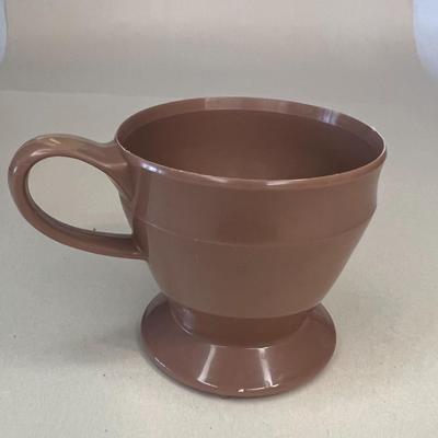 Vintage 1960s Dixie Cup Holders Brown Plastic Matching Set of 20 - Excellent Condition