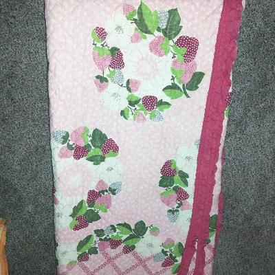 TWO VINTAGE HAND SEWN QUILTS