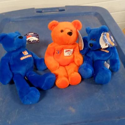 LOT 85 THREE VINTAGE BRONCO BEANIE BABIES