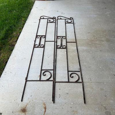 Wrought Iron Corner Shelf Unit & Trellis (OY-RG)