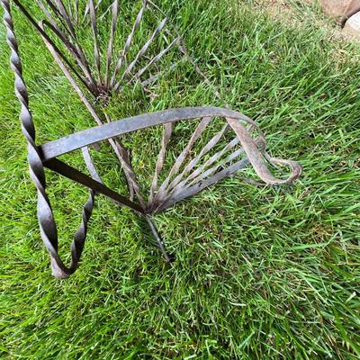 Wrought Iron Corner Shelf Unit & Trellis (OY-RG)