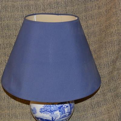 SPODE England Blue and White Italian Ginger Jar Table Lamp