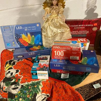Mixed Lot of Vintage and Newer Christmas Tree Decor