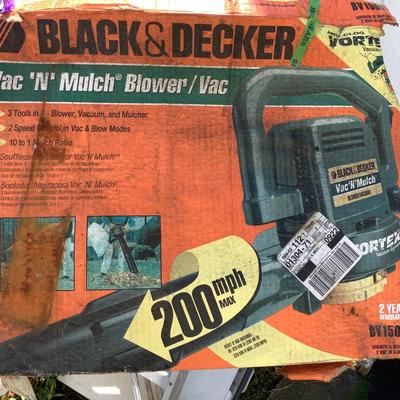 211 Black and Decker BB 1500 Outdoor Garden 3 in 1 Vac Mulch Blower