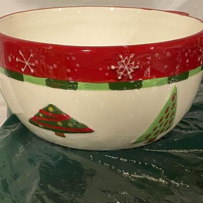 Lot of Christmas Servingware and Decor