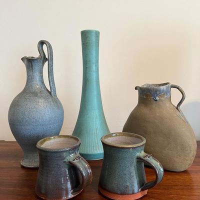Blue Stoneware/Pottery Lot