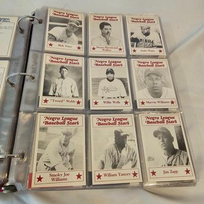 Two Binders Topps Baseball Cards - 1953 &'54 Reprints Negro Leagues & More (BO-JS)