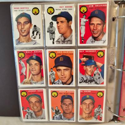 Two Binders Topps Baseball Cards - 1953 &'54 Reprints Negro Leagues & More (BO-JS)