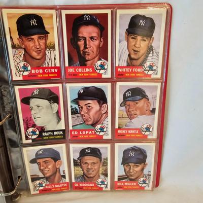 Two Binders Topps Baseball Cards - 1953 &'54 Reprints Negro Leagues & More (BO-JS)