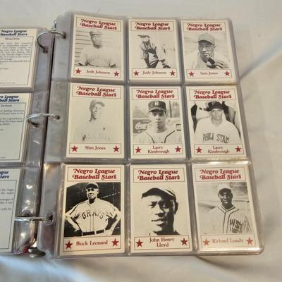 Two Binders Topps Baseball Cards - 1953 &'54 Reprints Negro Leagues & More (BO-JS)