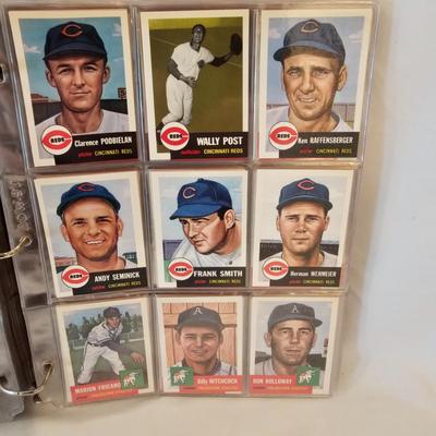 Two Binders Topps Baseball Cards - 1953 &'54 Reprints Negro Leagues & More (BO-JS)