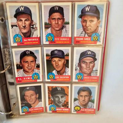 Two Binders Topps Baseball Cards - 1953 &'54 Reprints Negro Leagues & More (BO-JS)