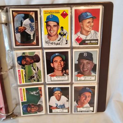 Two Binders Topps Baseball Cards - 1953 &'54 Reprints Negro Leagues & More (BO-JS)