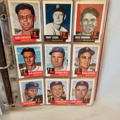 Two Binders Topps Baseball Cards - 1953 &'54 Reprints Negro Leagues & More (BO-JS)