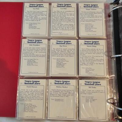 Two Binders Topps Baseball Cards - 1953 &'54 Reprints Negro Leagues & More (BO-JS)