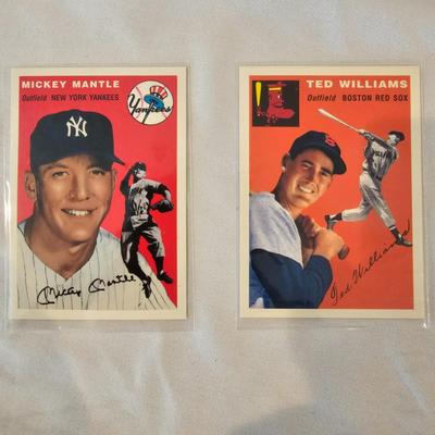 Two Binders Topps Baseball Cards - 1953 &'54 Reprints Negro Leagues & More (BO-JS)