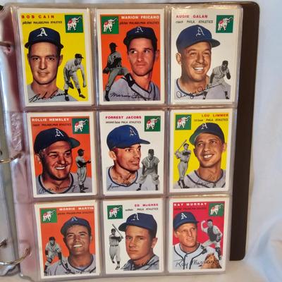 Two Binders Topps Baseball Cards - 1953 &'54 Reprints Negro Leagues & More (BO-JS)