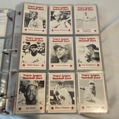 Two Binders Topps Baseball Cards - 1953 &'54 Reprints Negro Leagues & More (BO-JS)