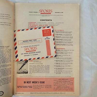 First Six Issues of Sports Illustrated Magazine (BO-JS)