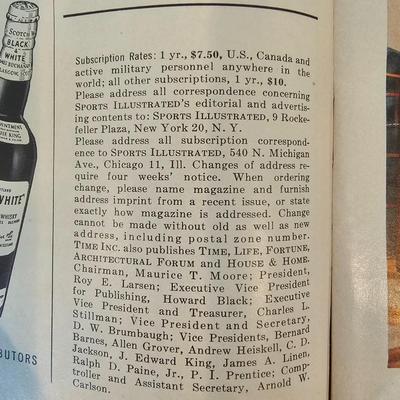 First Six Issues of Sports Illustrated Magazine (BO-JS)