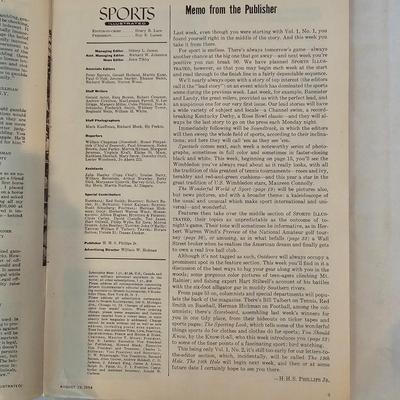 First Six Issues of Sports Illustrated Magazine (BO-JS)