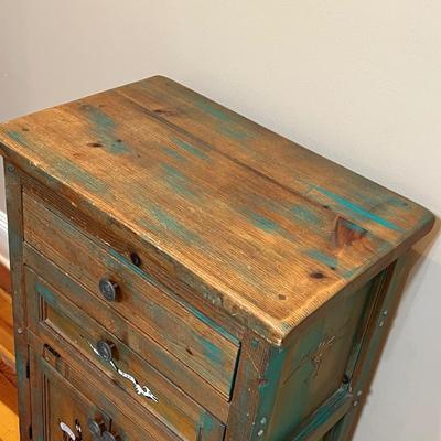 Rustic Solid Wood Distressed Cabinet