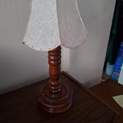Wooden Base Lamp