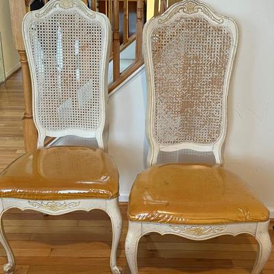 Set of Chairs- Gold Velvet Seats