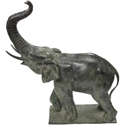 Vintage Large Bronze Elephant Statue