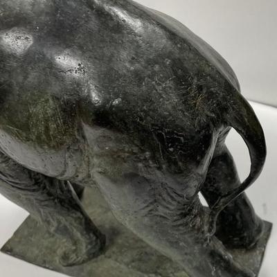 Vintage Large Bronze Elephant Statue