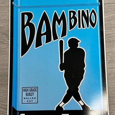 Bambino Smoking Tobacco Advertising Sign