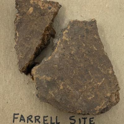 Native American Indian (IROQUOIS) Pottery Remnant/ FARREL SITE, NY