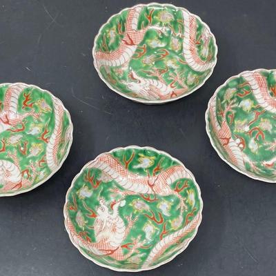 Four Early 20th Century Chinese Dish Plates