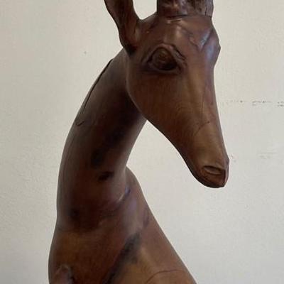 Large African Antelope Statue 29 x 12