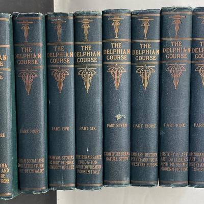 Collection of 8 Books "The Delphan Course" Vols. 3-10 1923
