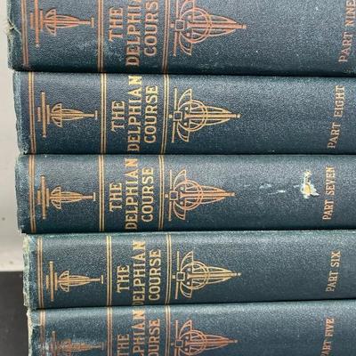 Collection of 8 Books "The Delphan Course" Vols. 3-10 1923