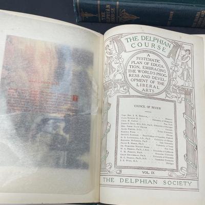 Collection of 8 Books "The Delphan Course" Vols. 3-10 1923