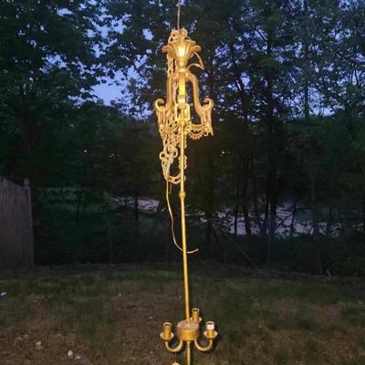 Brass Ornate Hanging Light