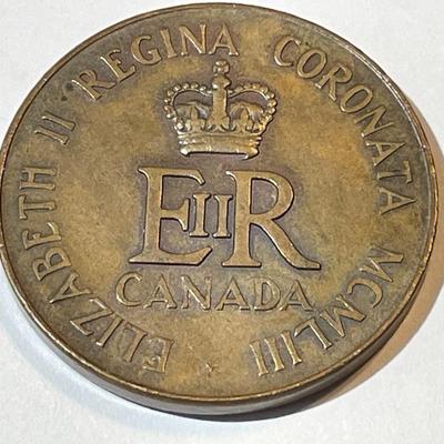 1953 Queen Elizabeth II Coronation Day Medal as Pictured.