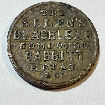 Scarce 1863 Cleveland Ohio. George Worthington Civil War Store Card Token as Pictured.