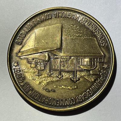 Vintage Token Medal Hiram Chittenden Locks 1967 50th Anniversary Magnolia Club in Good Condition.