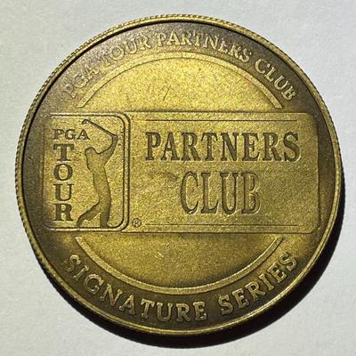 Steve Jones Collector's Brass Medallion PGA Tour Partners Club Signature Series as Pictured.