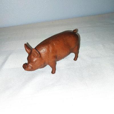 HAND CRAFTED SOLID PIG FIGURINES